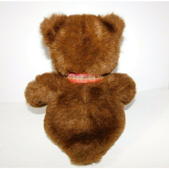 GUND McIntosh MAC The Bear Who Fights Cancer Teddy Plaid Bow 17" Plush Stuffed - Picture 9 of 9